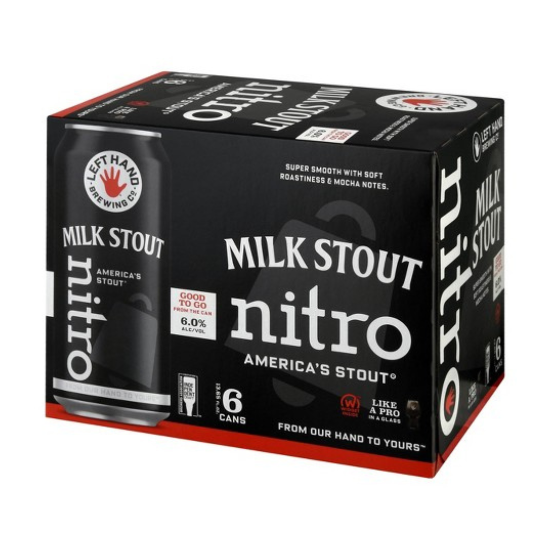 Left Hand Brewing- Nitro Milk Stout 6% ABV 6 Pack