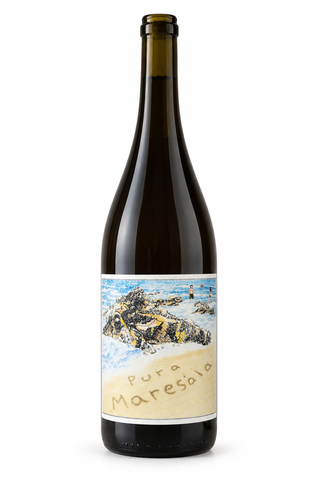 Pura Maresia Vinho Verde bottle on white background