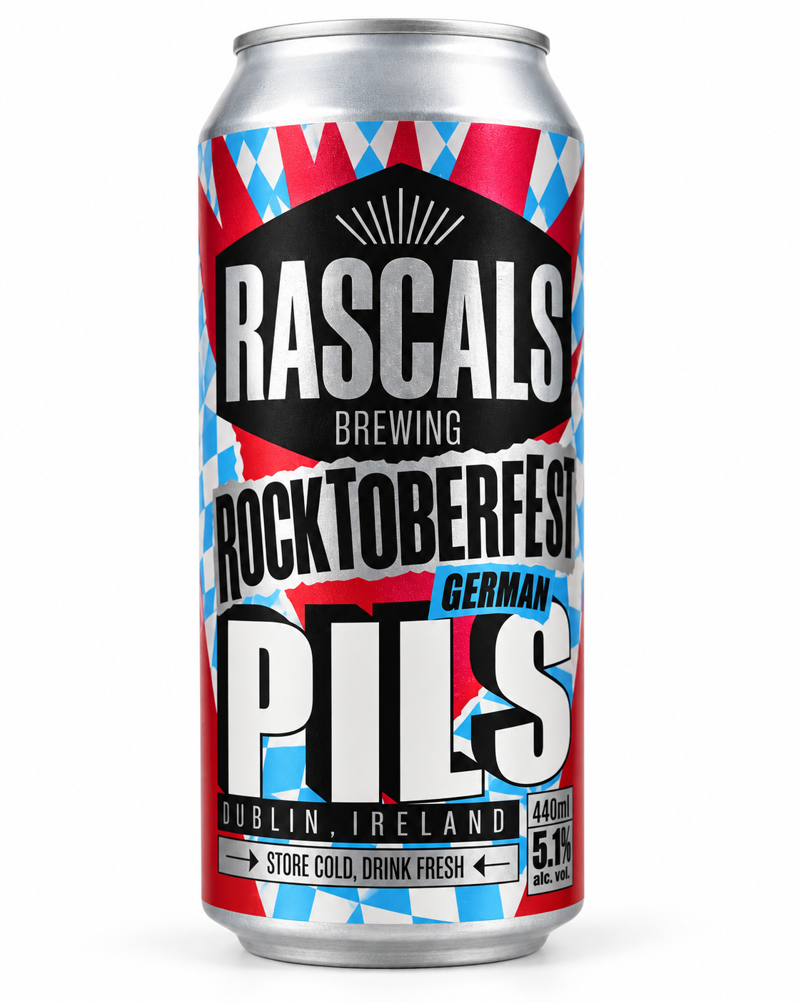 Rascals Rocktoberfest German Pils 5.1% ABV 440ml can