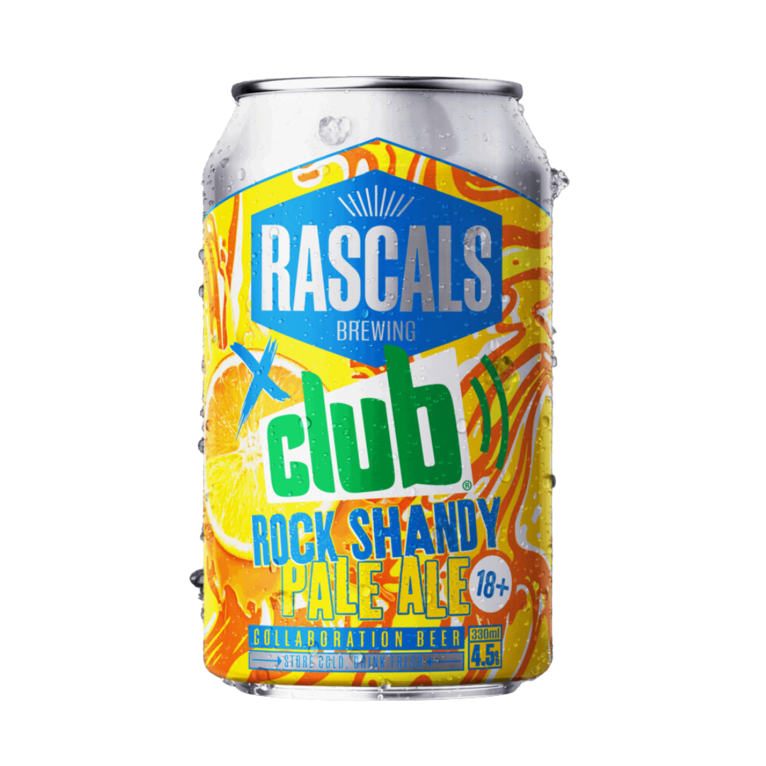 Rascals- Rock Shandy Pale Ale 4.5% ABV 330ml Can - Martins Off Licence