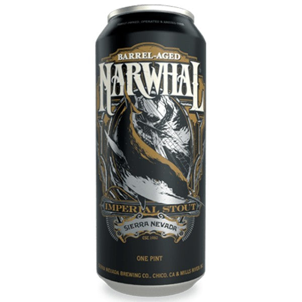 Sierra Nevada Brewing Barrel Aged Narwhal Imperial Stout 11.9 ABV 44