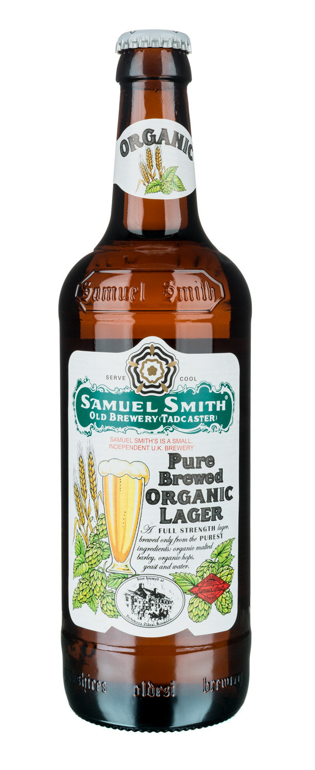 Samuel Smith- Pure Brewed Organic Lager 5% ABV 500ml Bottle