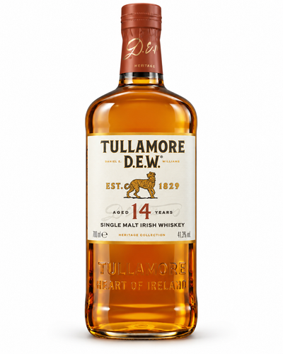 Tullamore D.E.W. 14 Year Old Single Malt Irish Whiskey bottle