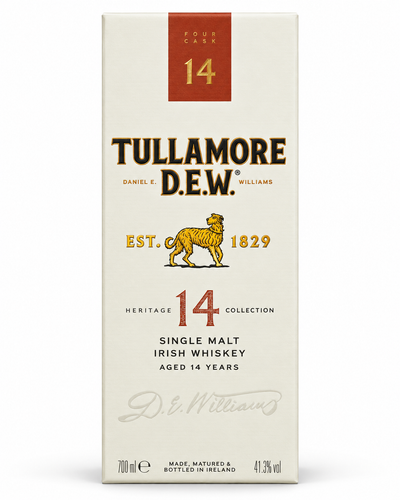 Tullamore D.E.W. 14 Year Old Single Malt Irish Whiskey gift box