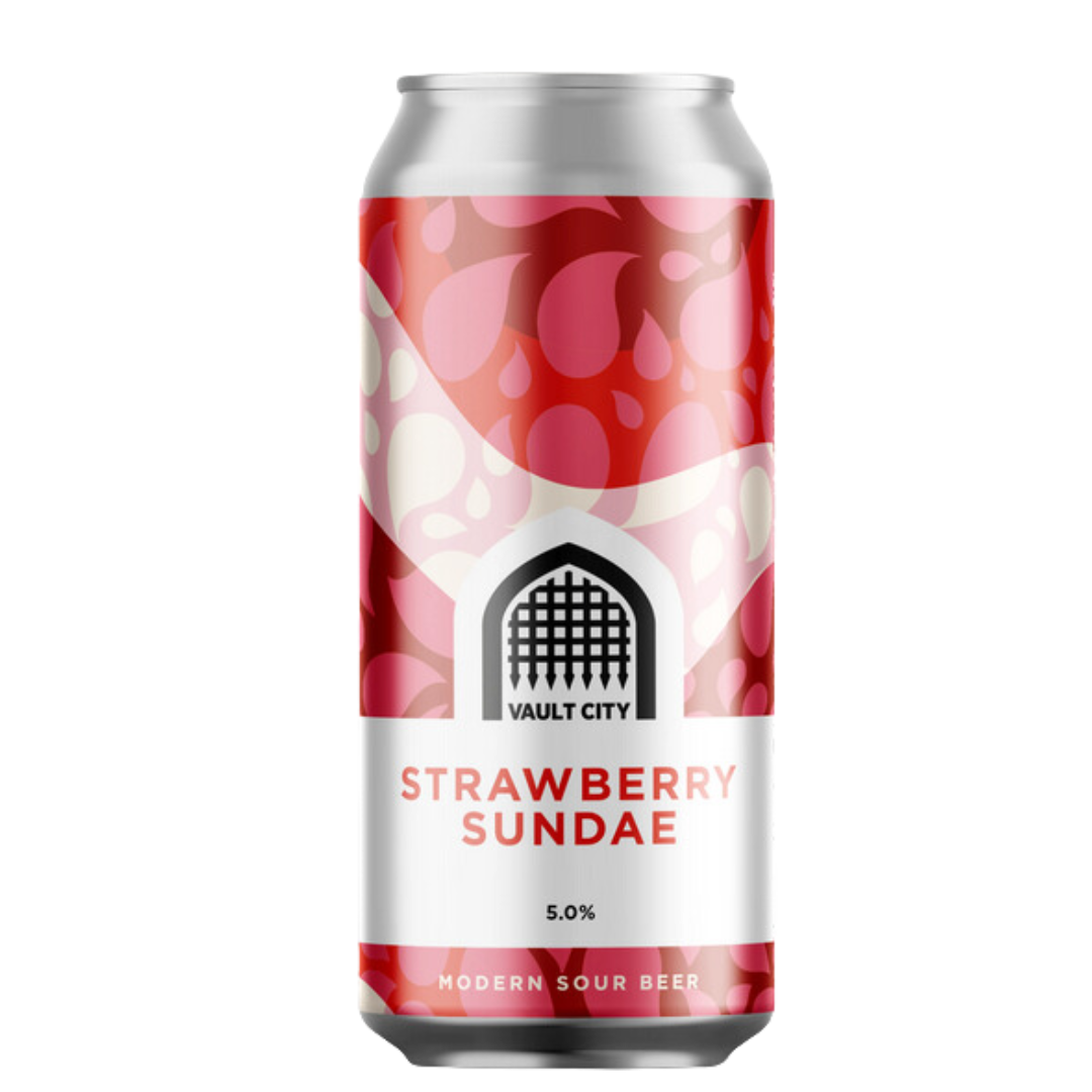 Vault City Brewing- Strawberry Sundae Sour 5% ABV 440ml Can