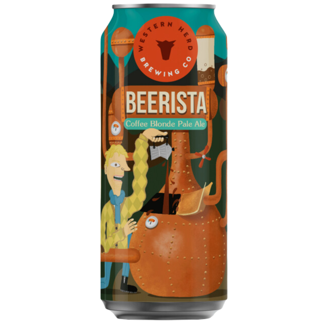 Western Herd X Aman Coffee- Beerista Pale Ale 5.1% ABV 440ml Can