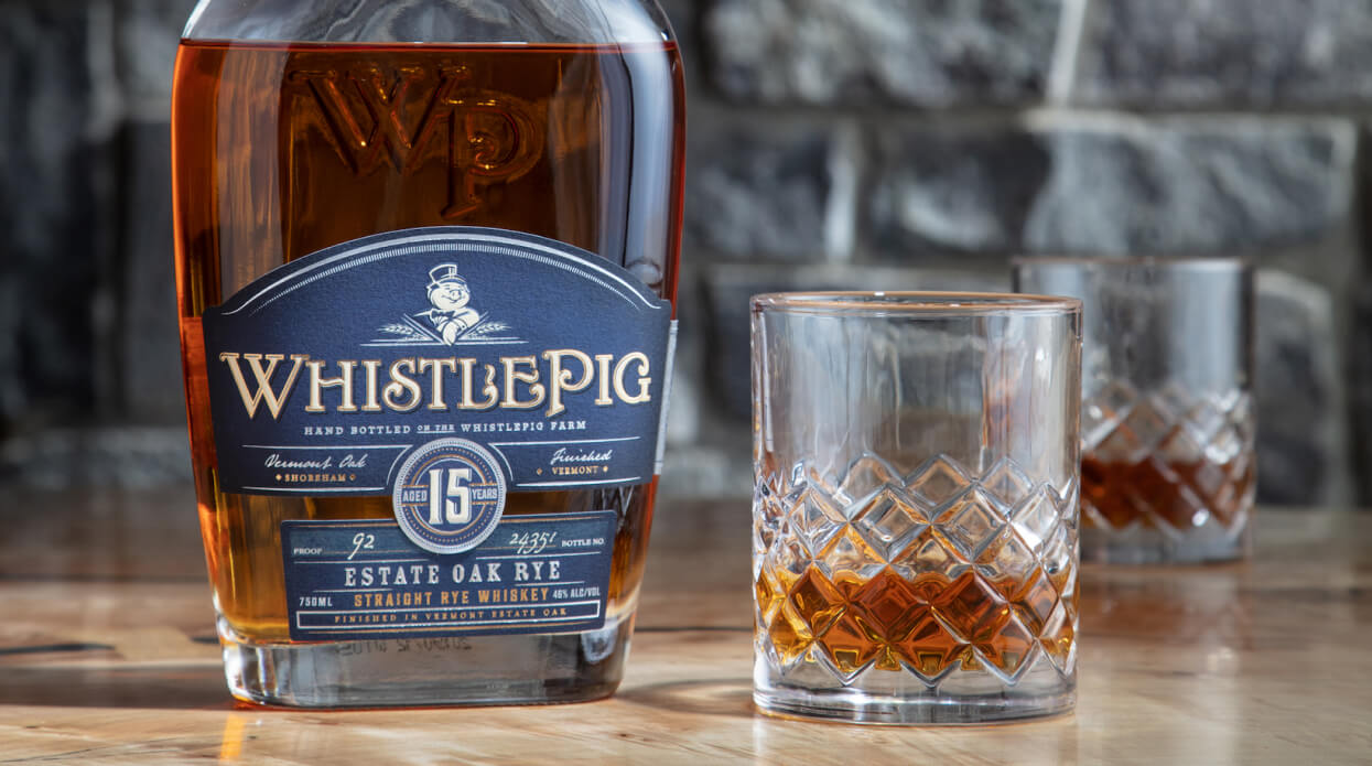 WhistlePig Estate Oak Rye Aged 15 Years bottle
