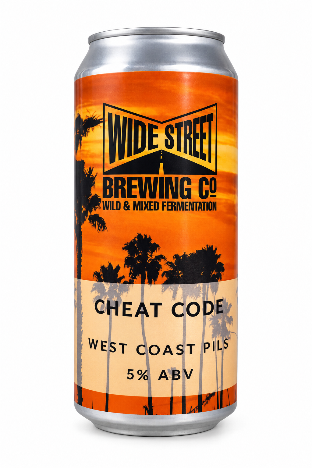 Wide Street Brewing Cheat Code West Coast Pils 5% ABV 440ml can