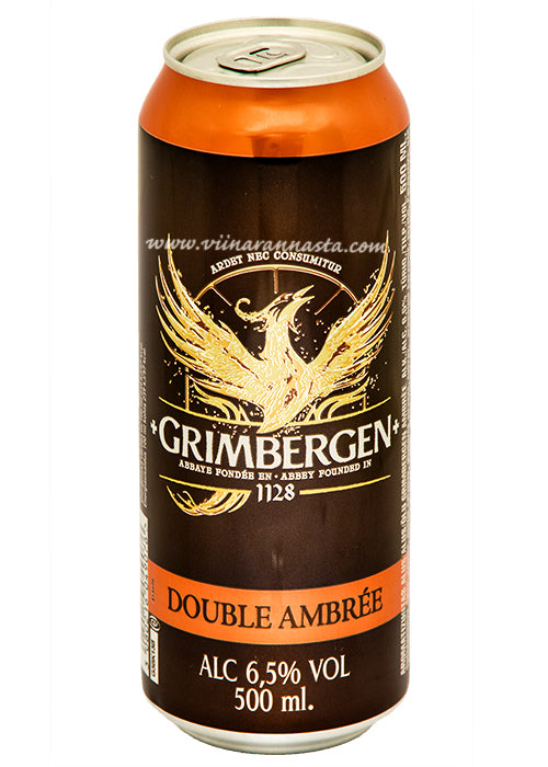 Grimbergen- Double Ambrée 6.5% ABV 500ml Can - Martins Off Licence