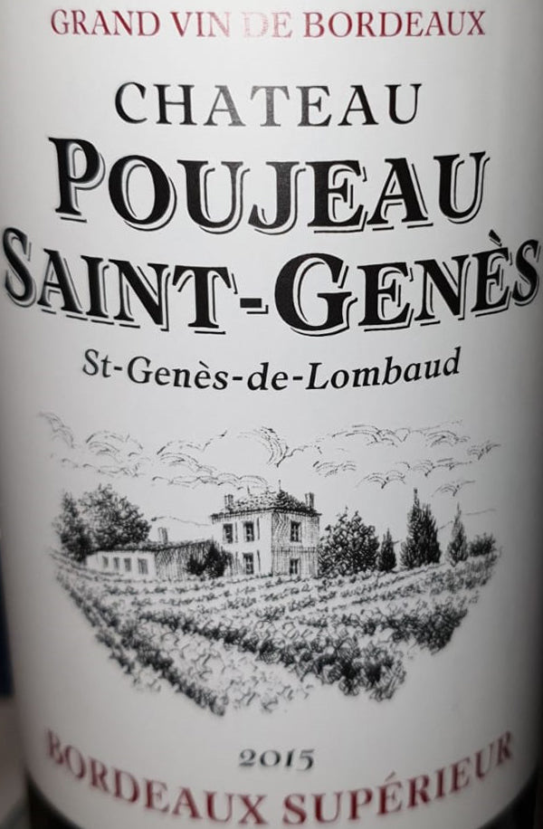 Chateau Poujeau Saint-Genes Bordeaux Superieur 2018