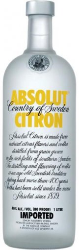 Absolut Citron Vodka 700ml, 40% ABV