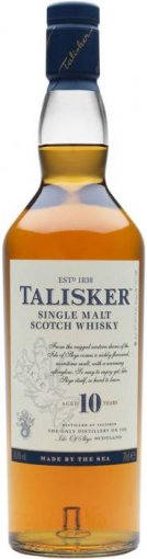Talisker 10 Year Old Single Malt Scotch Whiskey 700 ml, 45.8% ABV