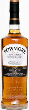 Bowmore 12 Year Old Islay Single Malt Scotch Whiskey 700 ml, 40% ABV