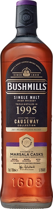Bushmills - Causeway Series Marsala Cask Limited Edition Single Malt Irish Whiskey 1995 700 ml, 57.8% ABV