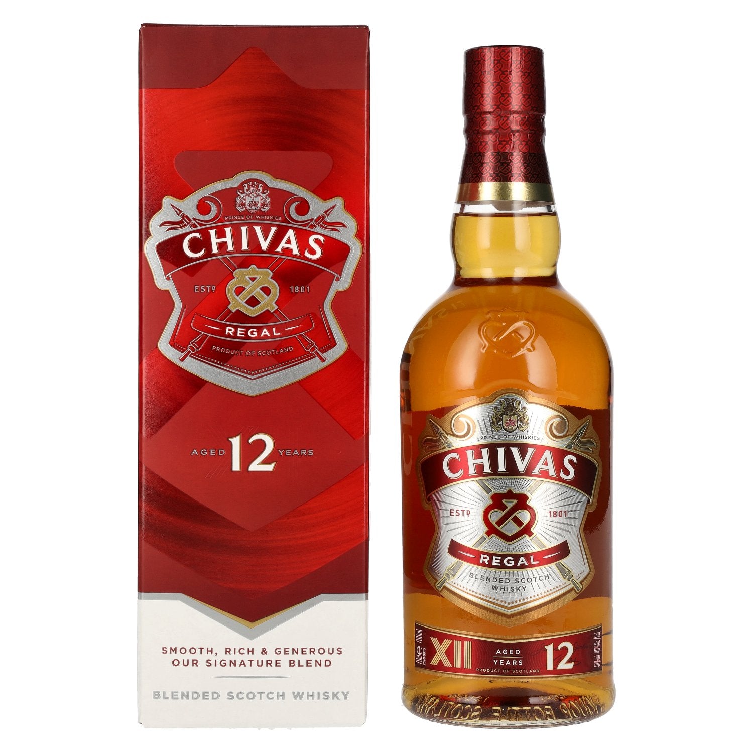 Chivas Regal 12 Year Old Whisky 700ml