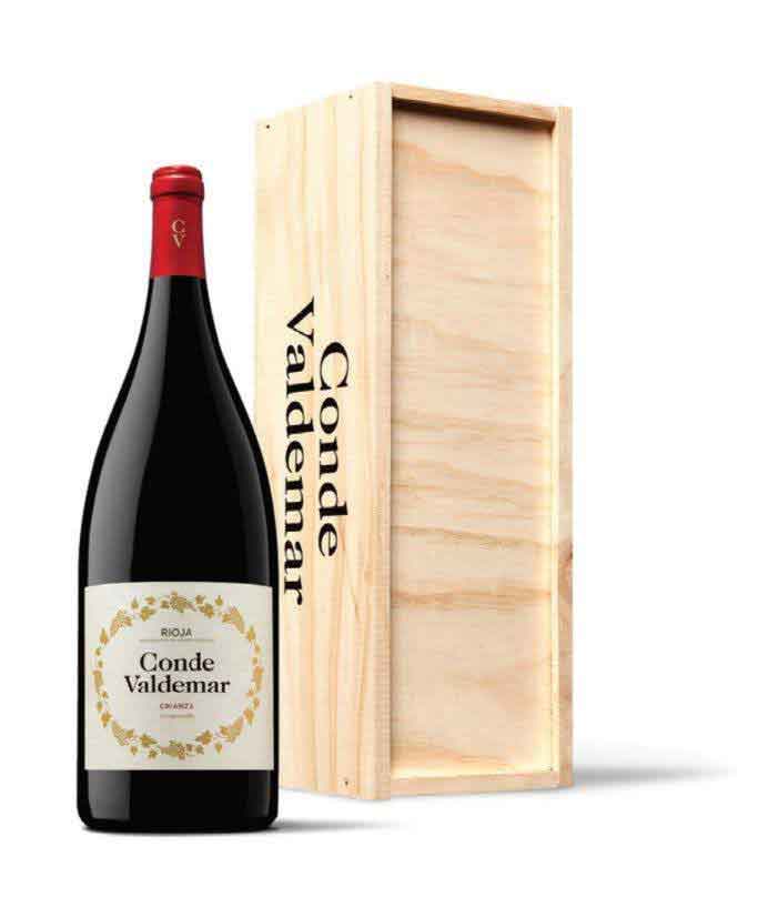 Conde Valdemar Crianza Rioja 2016 Magnum in Wooden Box
