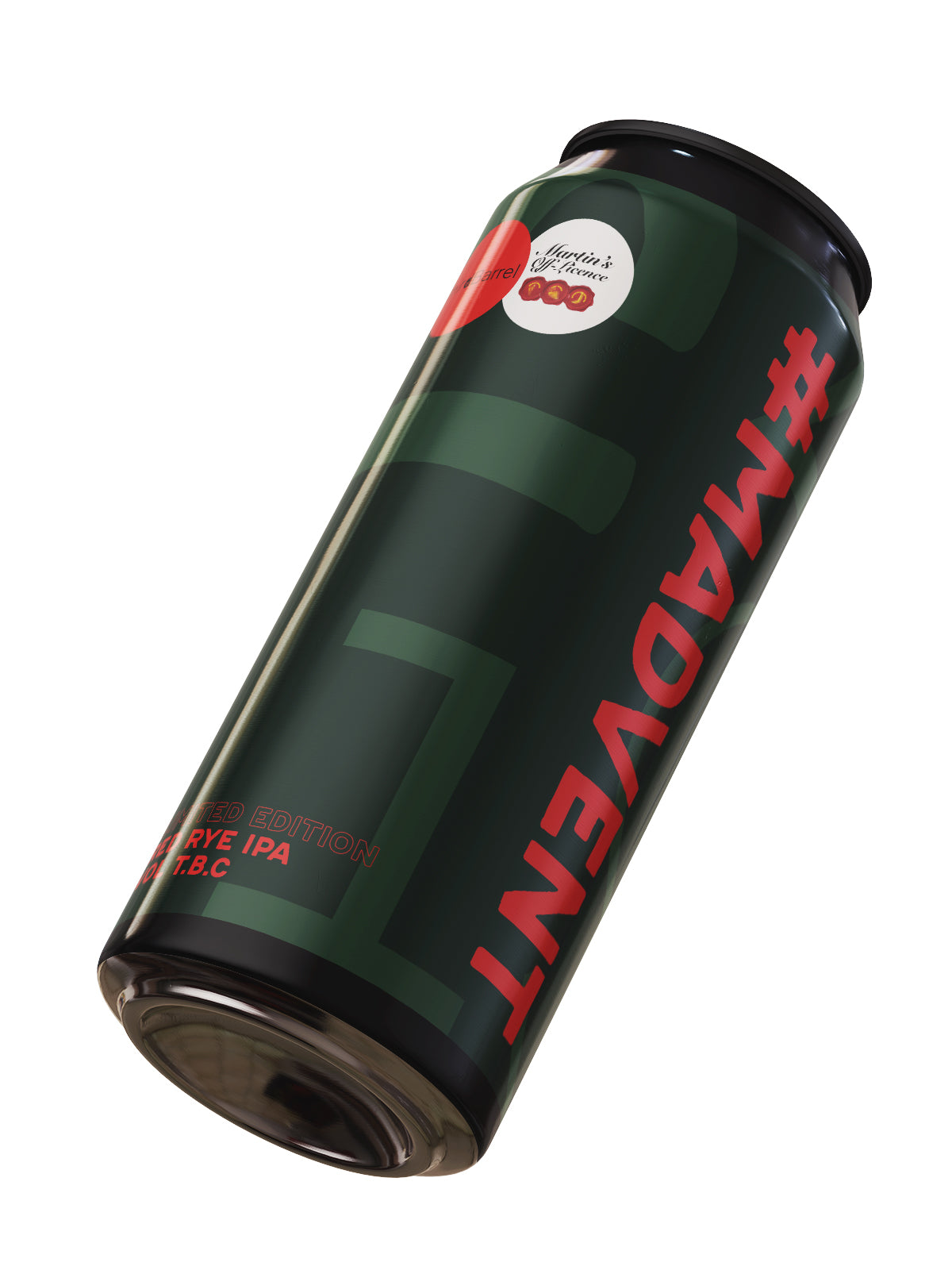 Third Barrel & Martin's - #Madvent Limited Edition Red Rye IPA 6.5% ABV 440ml Can