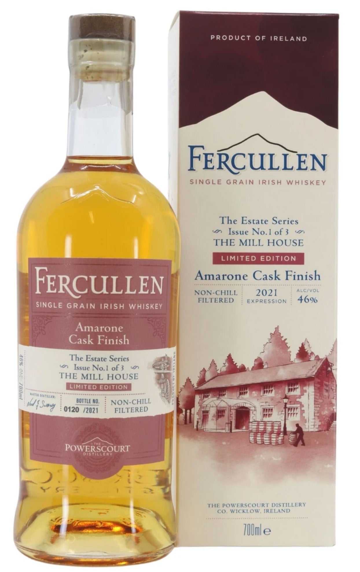 Fercullen Single grain Irish Whiskey The Mill House Limited Edition 2021 700 ml, 46% ABV