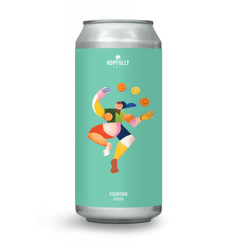 Hopfully- Fountain, Witbier 4.9% ABV 440ml Can