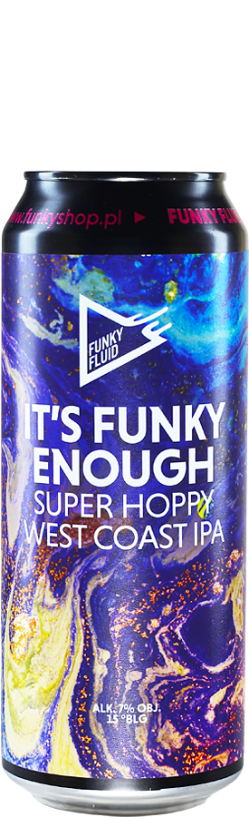 Funky Fluid- It's Funky Enough IPA 7% ABV 500ml Can
