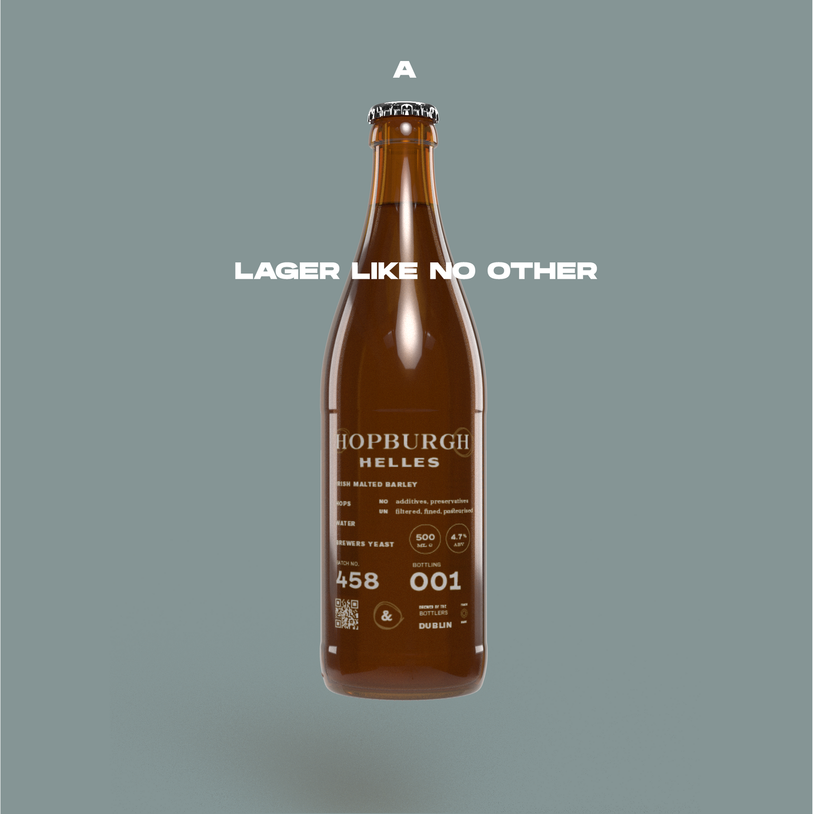 Hopkins & Hopkins Helles Lager 4.7% ABV 500ml Bottle