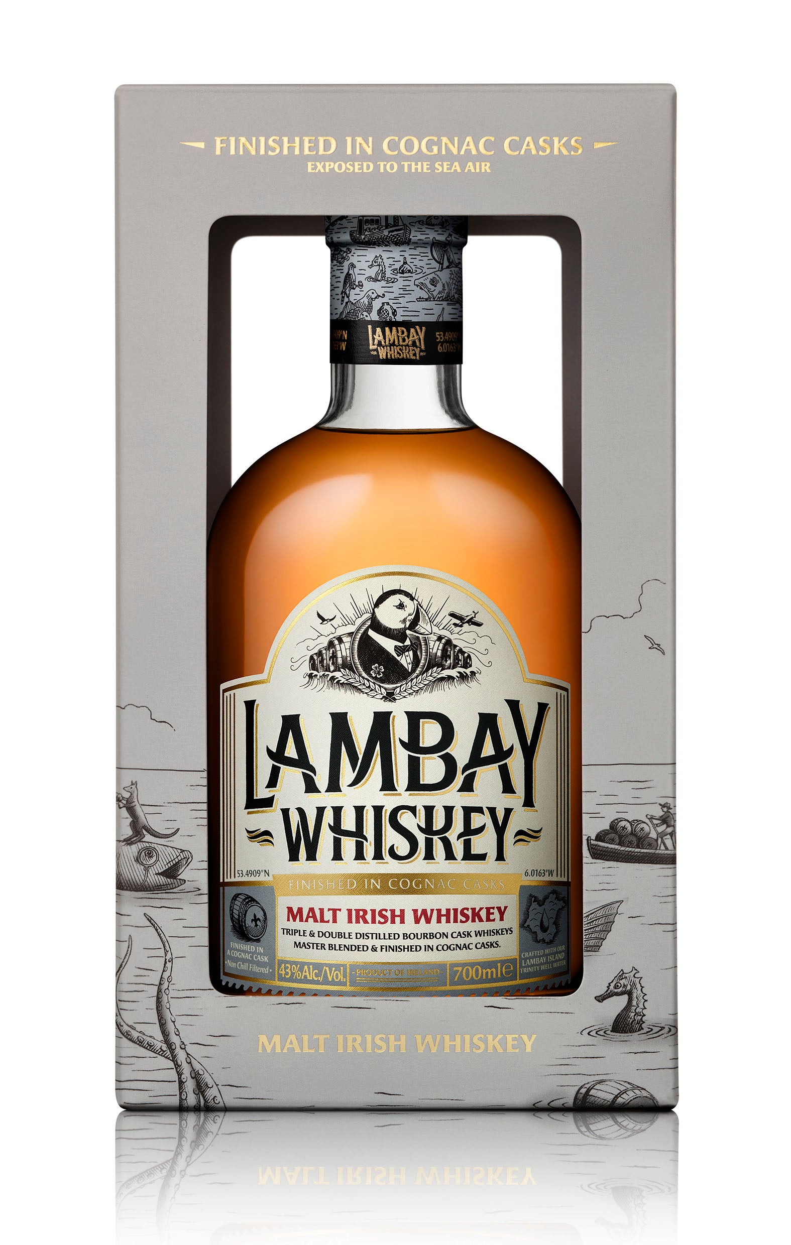 Lambay Malt Irish Whiskey 700 ml, 43% ABV
