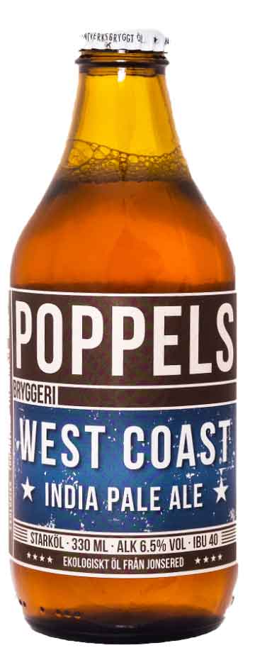 Martins Off Licence Poppels - Bryggeri West Coast IPA 6.5% ABV 330ml Bottle