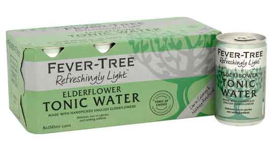 Martins Off licence Fever-Tree Elderflower Tonic Water 8 x 150ml Cans