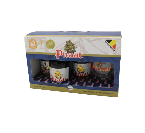 Piraat Gift Pack 3x33cl + Glass (PRE-ORDER)