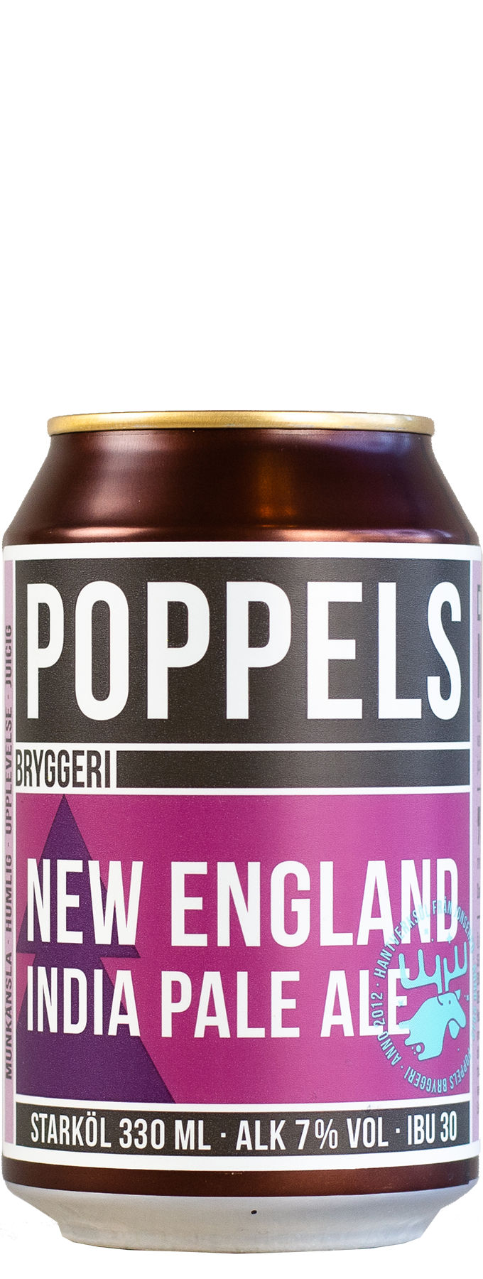 Poppels - Bryggeri New England IPA 7% ABV 330ml Can
