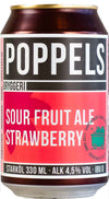 Poppels - Sour Fruit Ale Strawberry 4.5% ABV 330ml Can