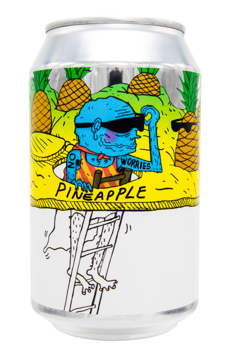 Lervig - No Worries Pineapple Alcohol-Free IPA 0.5% ABV 330ml Can