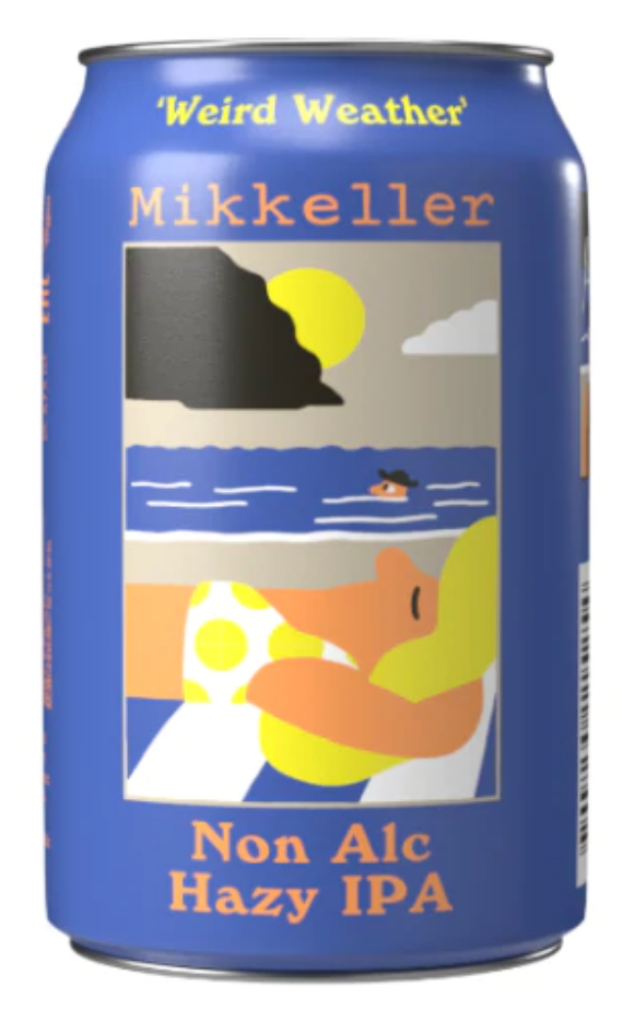 Mikkeller - Weird Weather Non-Alcoholic Hazy IPA 0.3% ABV 330ml Can - Martins Off Licence