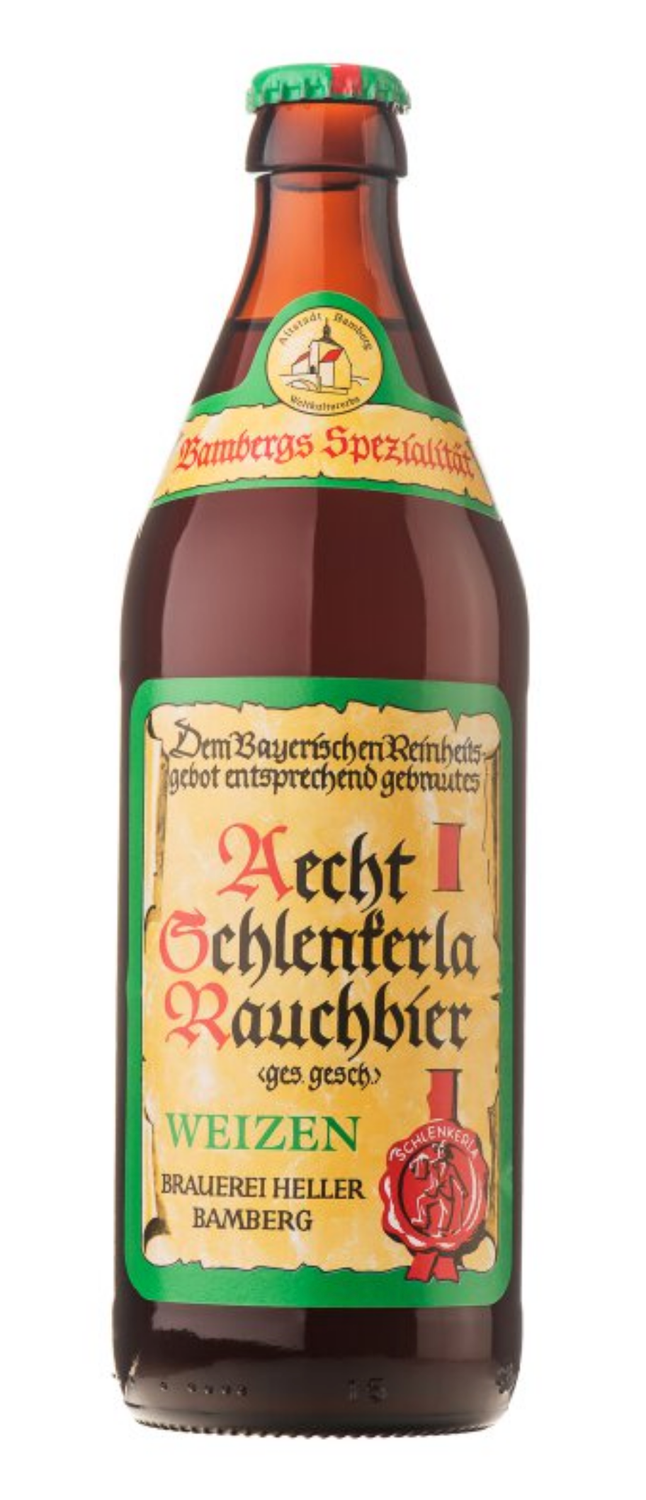 Schlenkerla Smoked Wheat Beer 5.2% ABV 568ml Bottle - Martins Off Licence