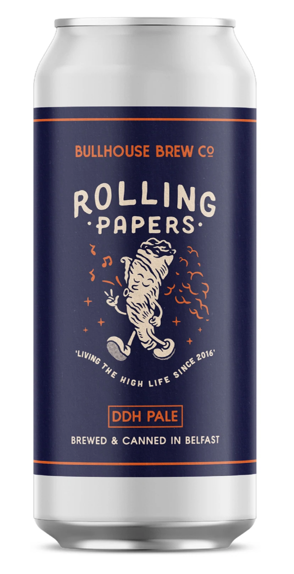 Bullhouse - Rolling Papers DDH Pale Ale 5.5% ABV 440ml Can - Martins Off Licence