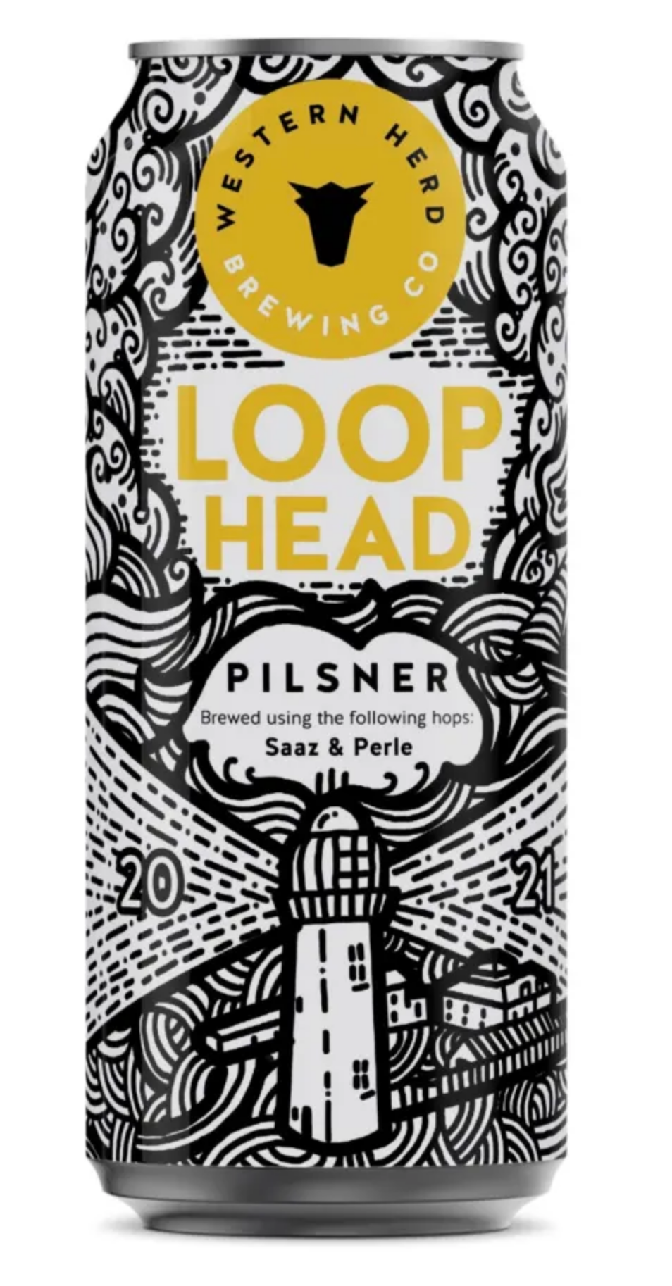 Western Herd - Loop Head Pilsner 4.5% ABV 440ml Can