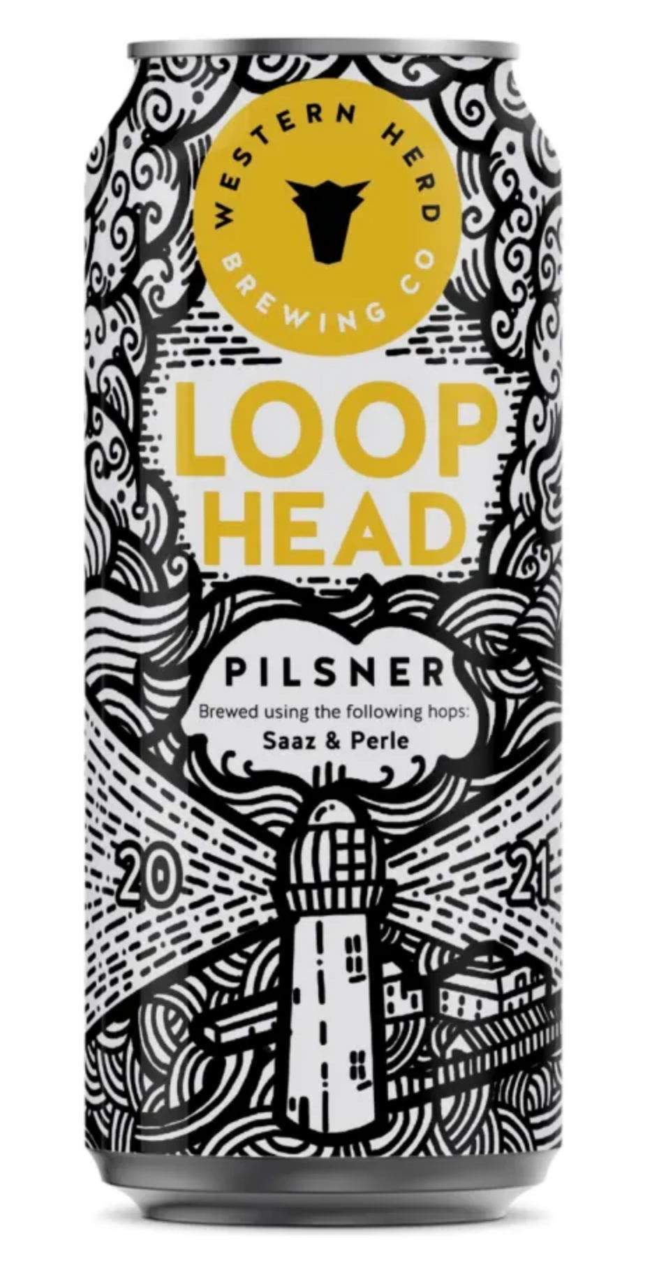 Western Herd - Loop Head Pilsner 4.5% ABV 440ml Can - Martins Off Licence