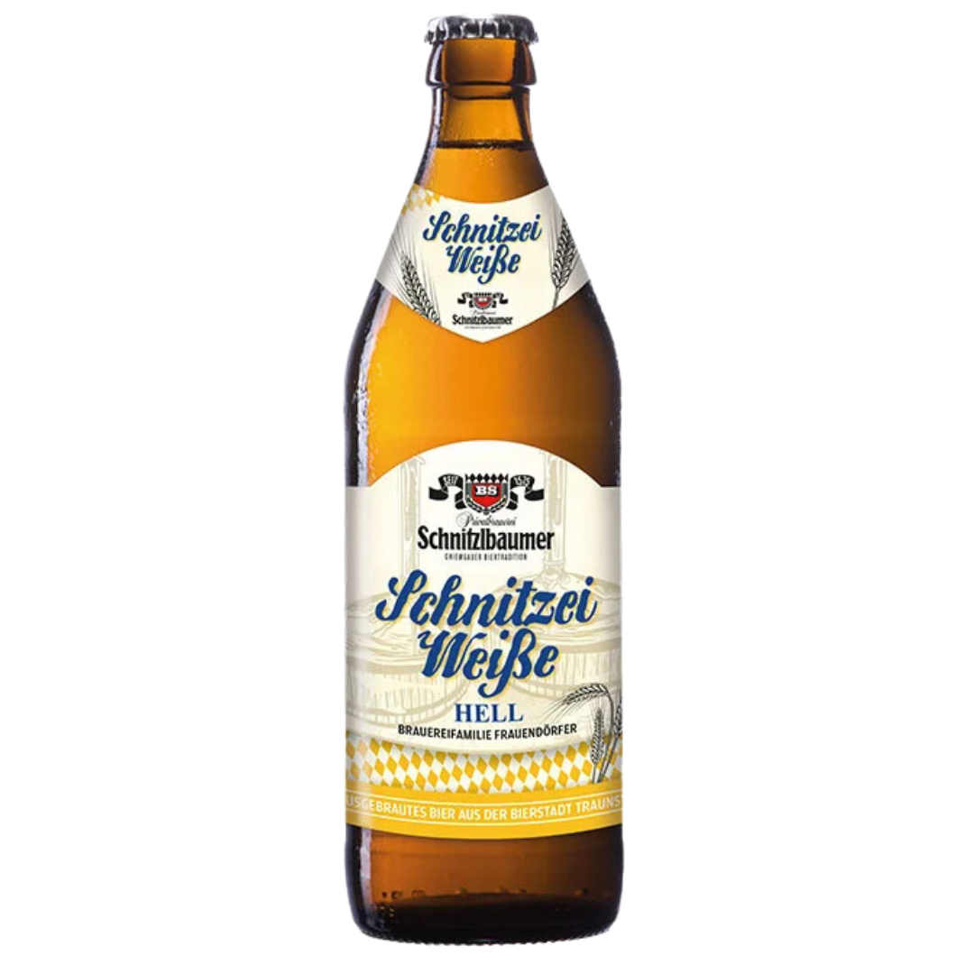 Schnitzlbaumer- Schnitzei Weiße Hell Wheat Beer 5.5% ABV 550ml Bottle