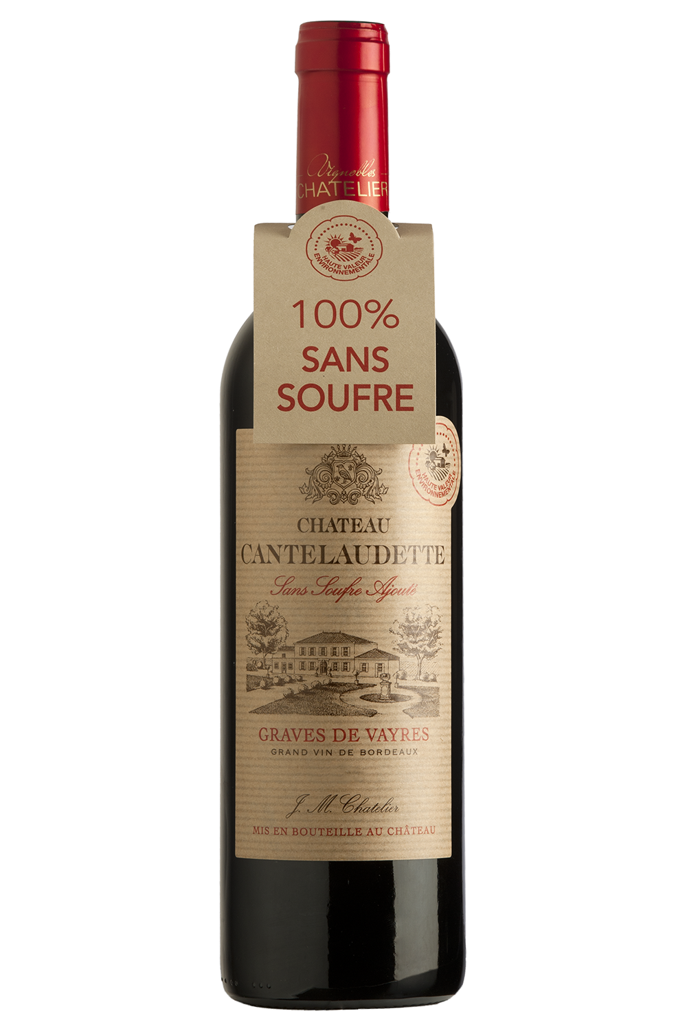Château Cantelaudette AOC Graves de Vayres Rouge Sans souffre 2019
