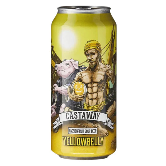 Yellowbelly Castaway Passionfruit Sour Beer 4.2% ABV 440ml Can