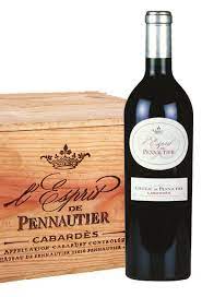 L'Esprit De Pennautier AOC Cabardes Grand Vin 6 Bottle Wooden Case