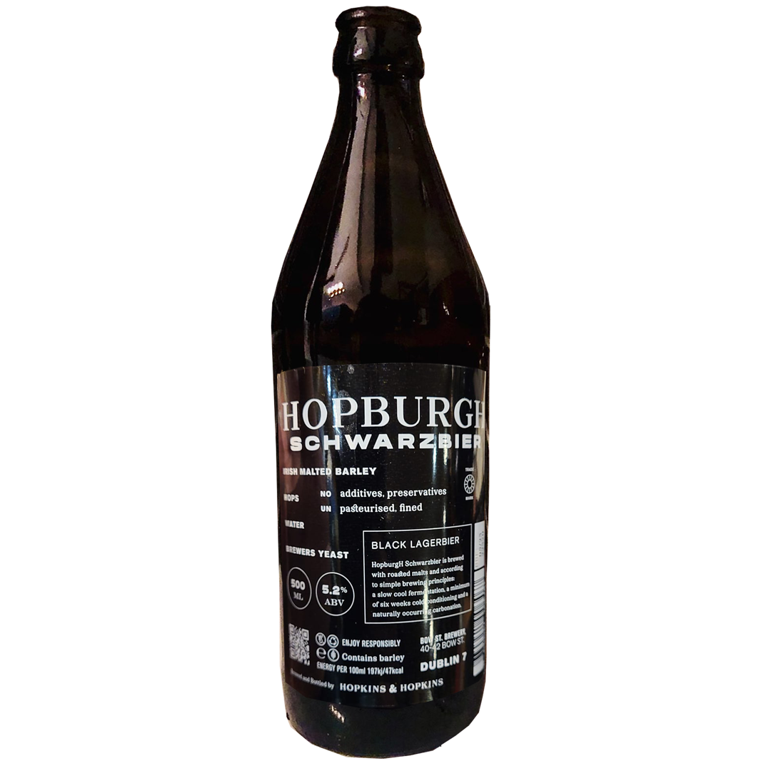 Hopburgh- Schwarzbier 5.2% ABV 500ml Bottle