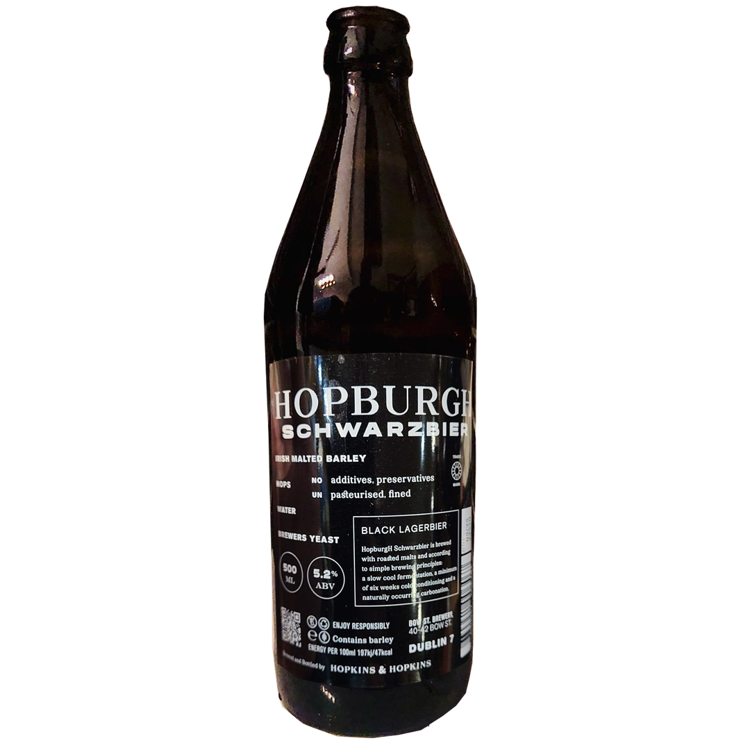 Hopburgh- Schwarzbier 5.2% ABV 500ml Bottle - Martins Off Licence