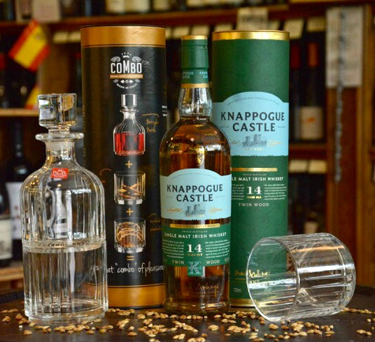 MArtins Off Licence Irish Whiskey Gift Set - Knappogue Castle 14 Year Old Single Malt