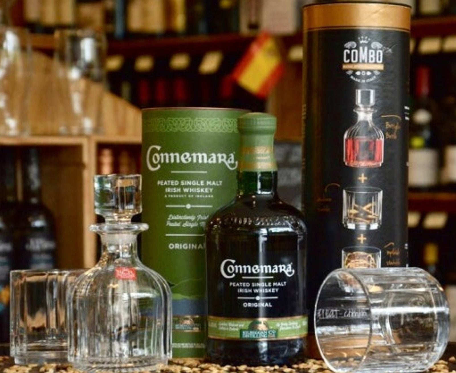 Martins Off Licence - Irish Whiskey Gift Set - Connemara Peated Single Malt