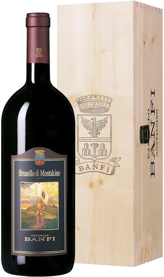 Brunello Di Montalcino Banfi Magnum with Wooden Box