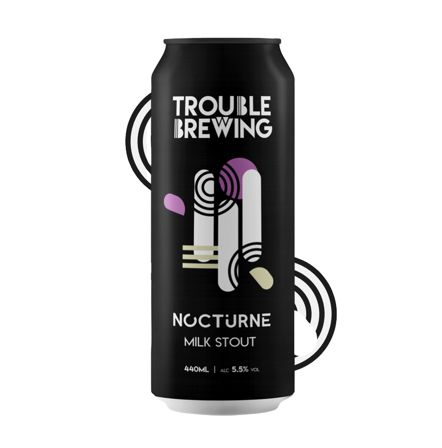 Trouble Brewing - Nocturne Milk Stout 5.5% ABV 440ml Can