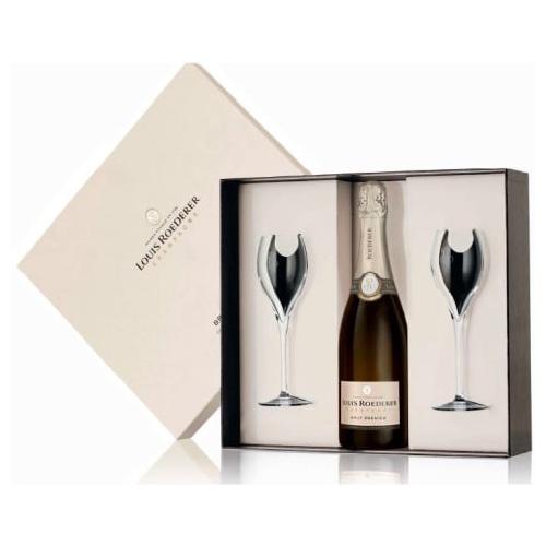 Louis Roederer Champagne & Glasses Gift Box