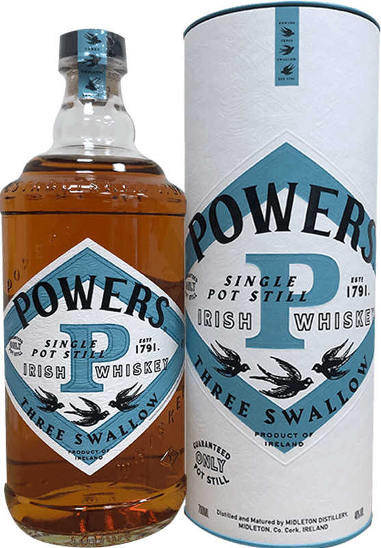 Powers - Three Swallow Release Single Pot Still Irish Whiskey 700 ml, 40% ABV