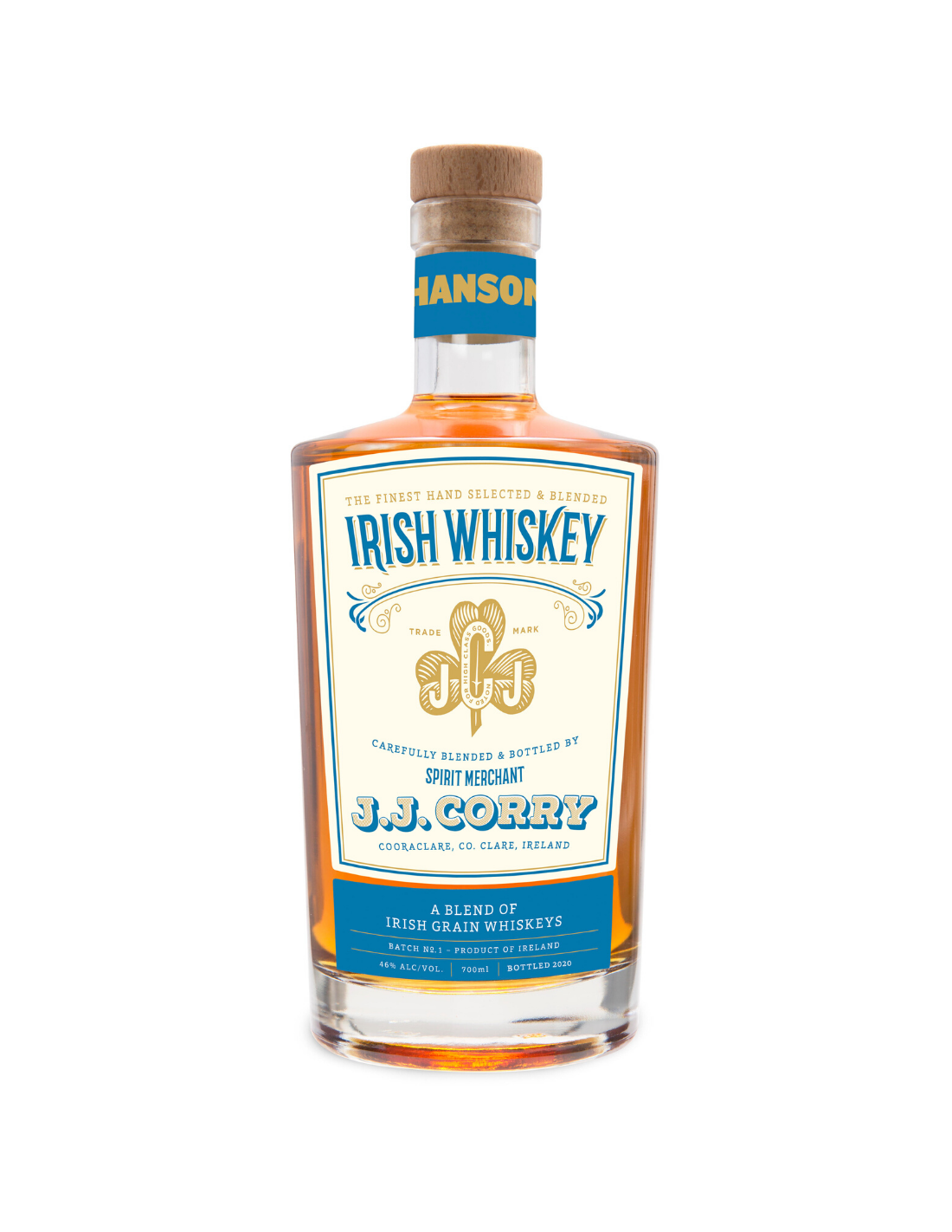 J.J Corry - The Hanson Batch no.2 Irish Whiskey 2020 700 ml, 46% ABV